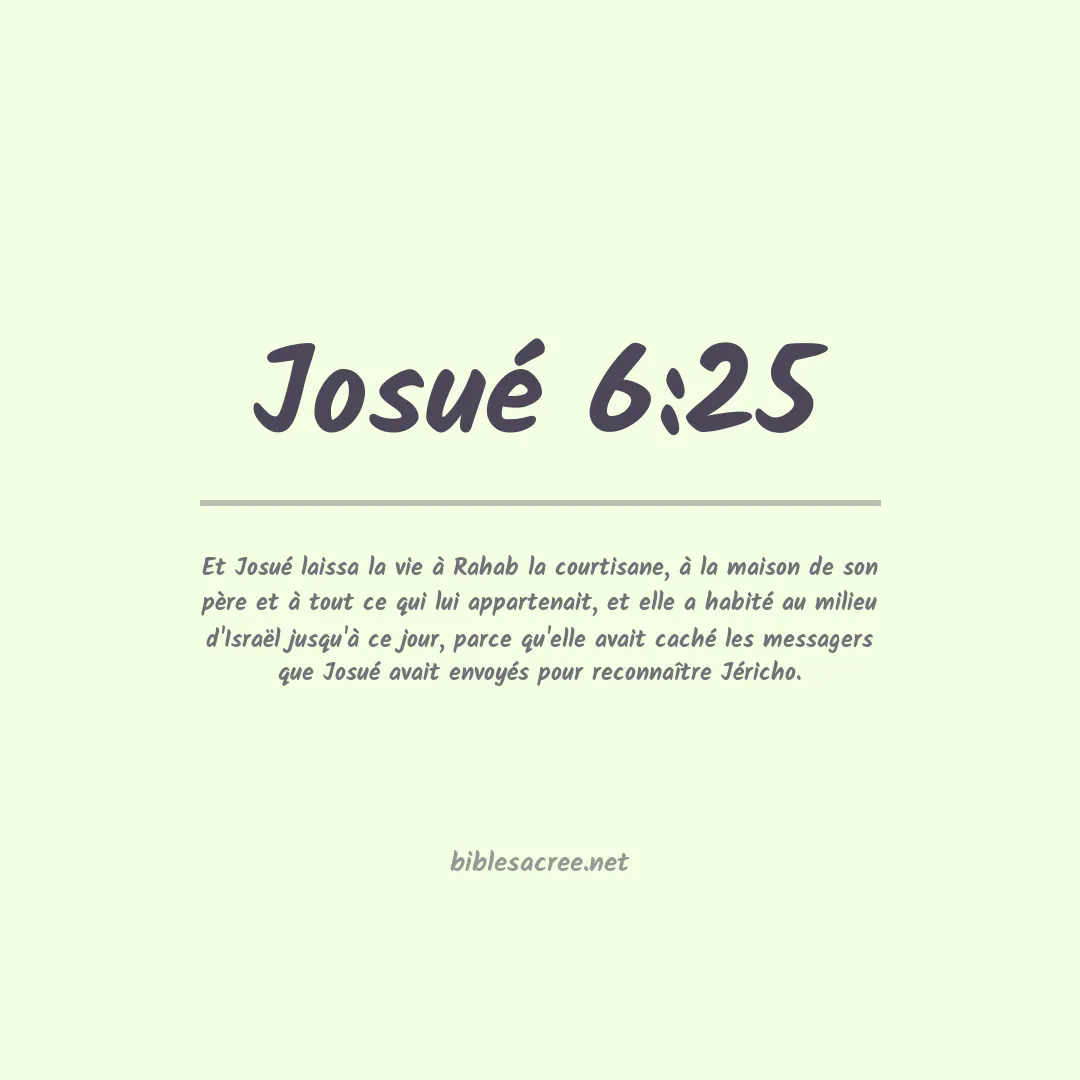 Josué - 6:25