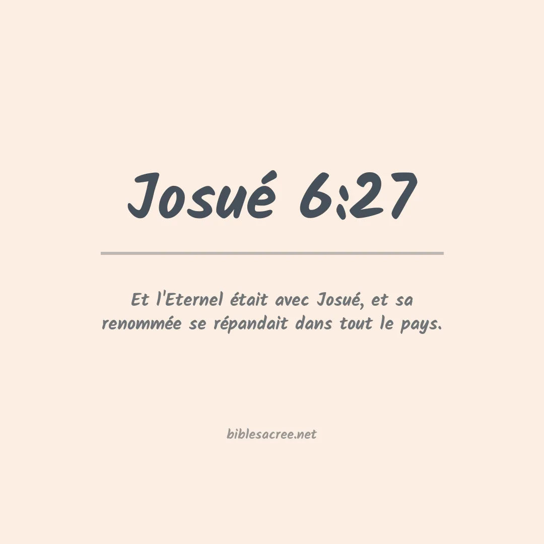 Josué - 6:27