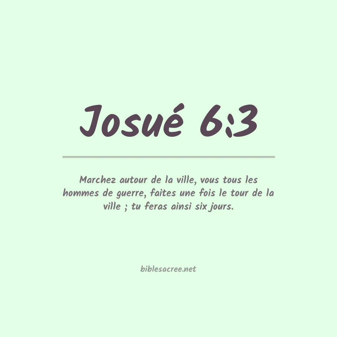 Josué - 6:3