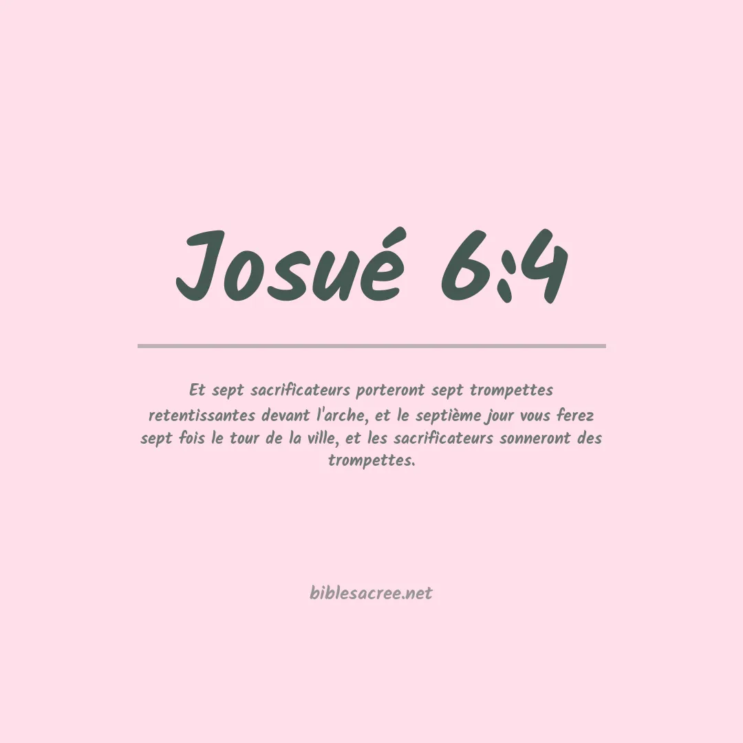 Josué - 6:4