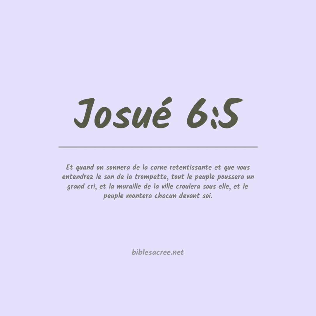 Josué - 6:5