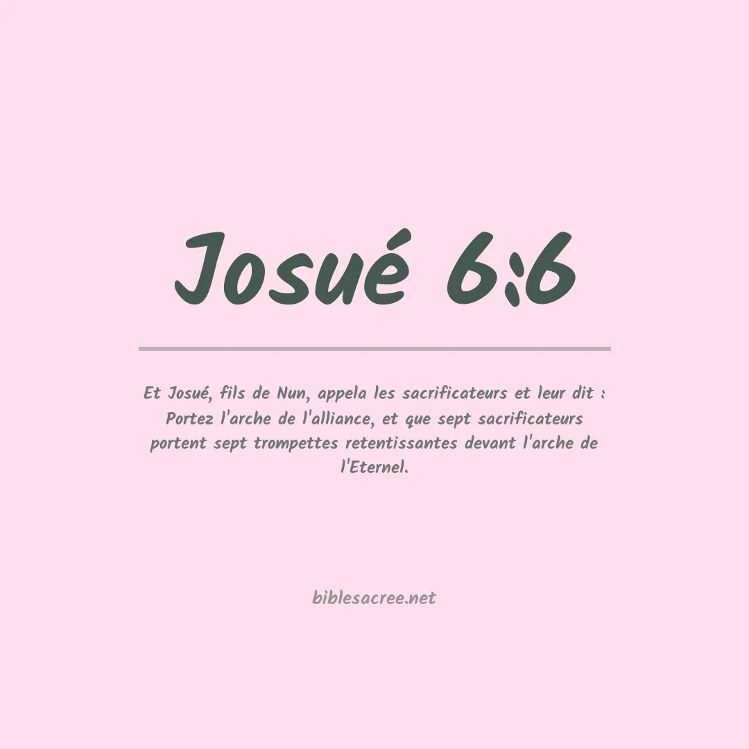 Josué - 6:6