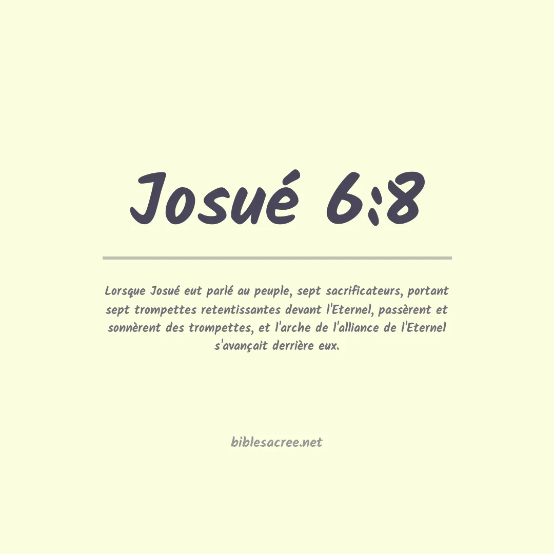 Josué - 6:8