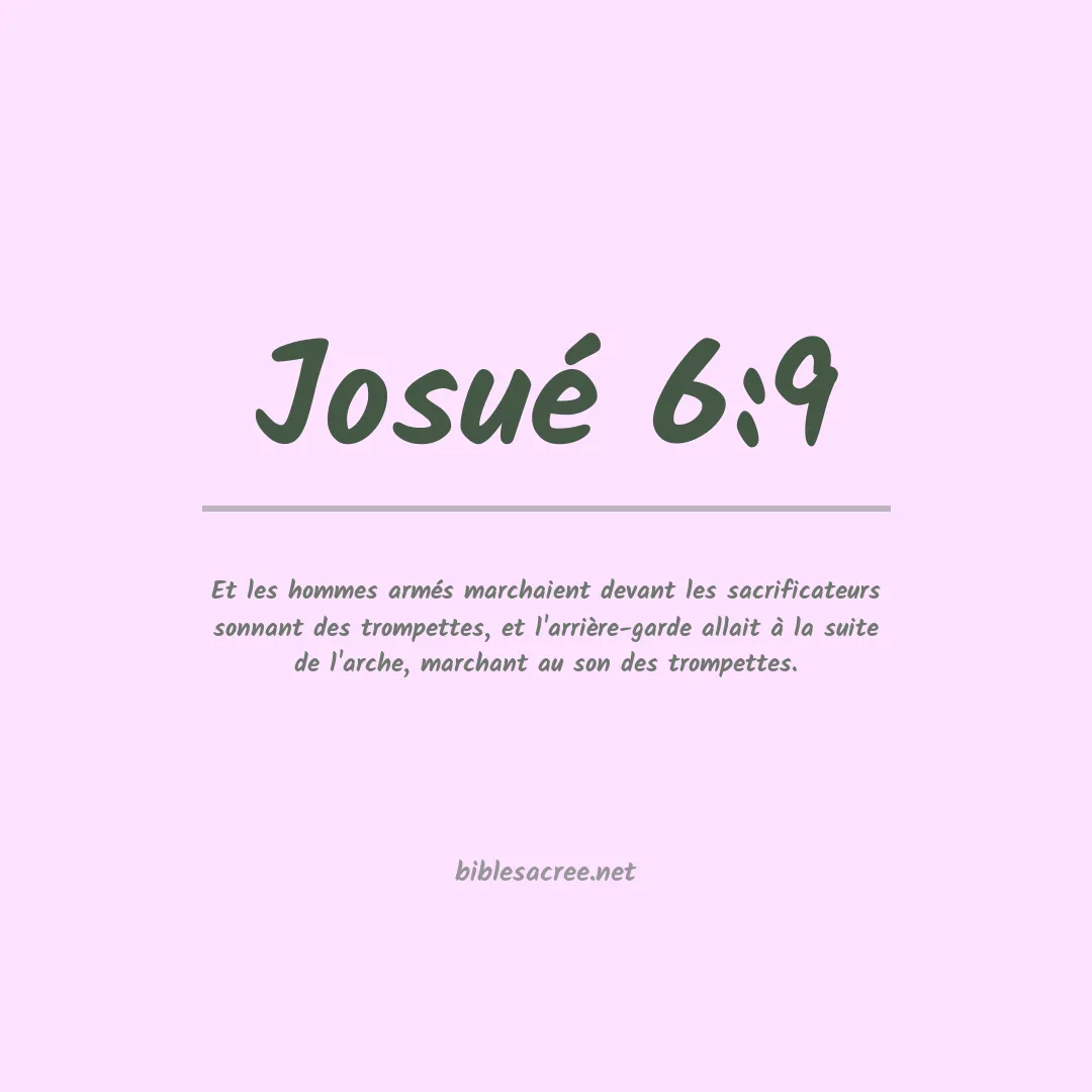 Josué - 6:9
