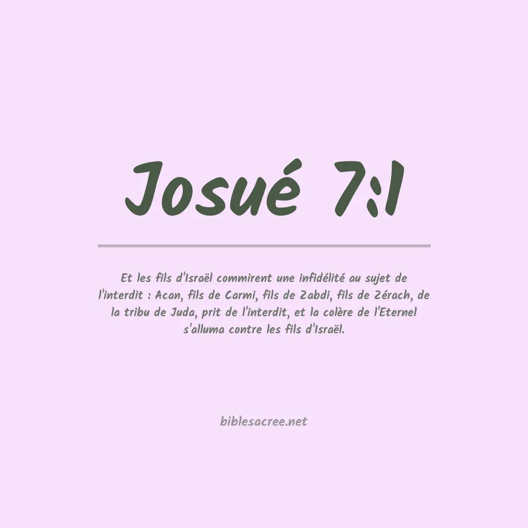Josué - 7:1