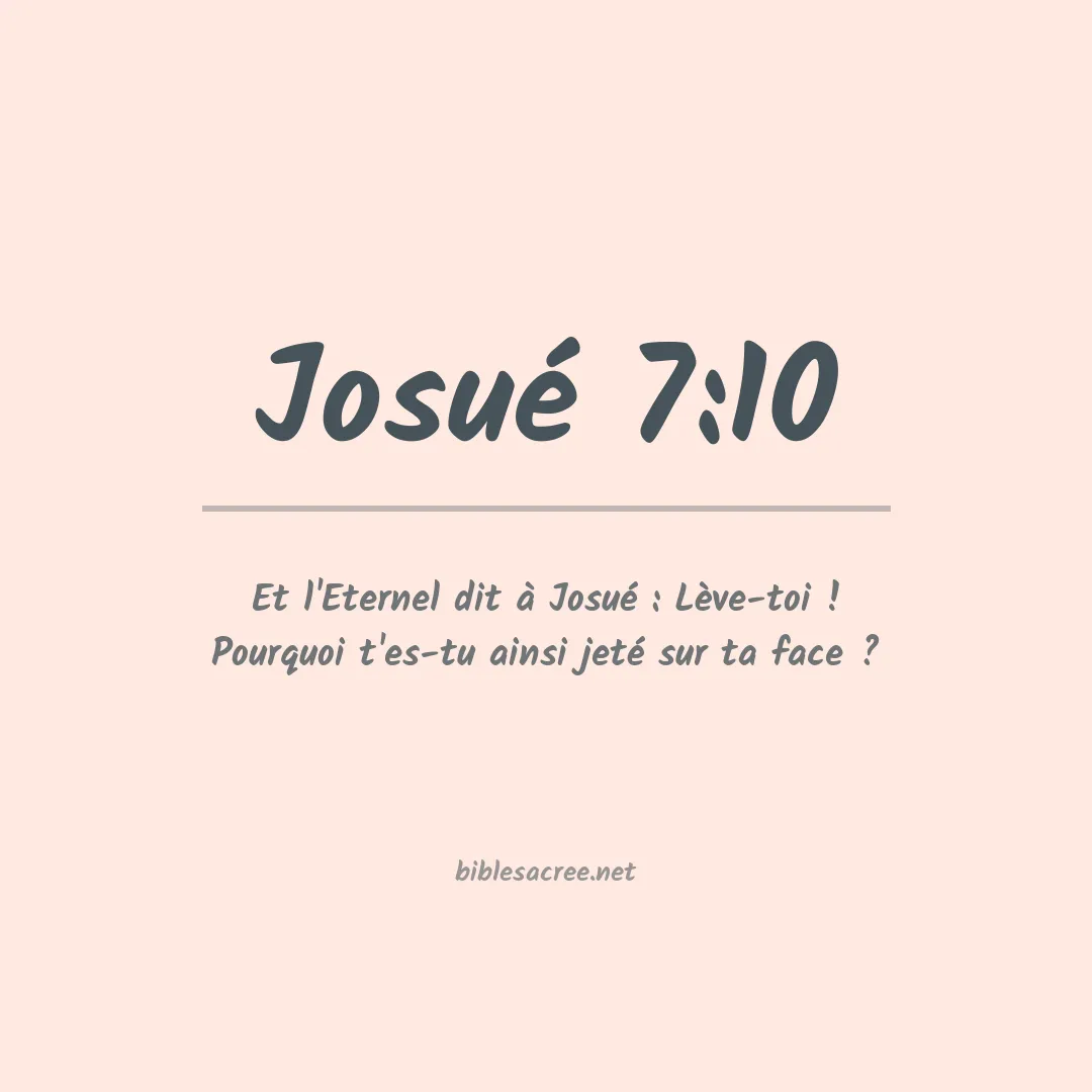 Josué - 7:10
