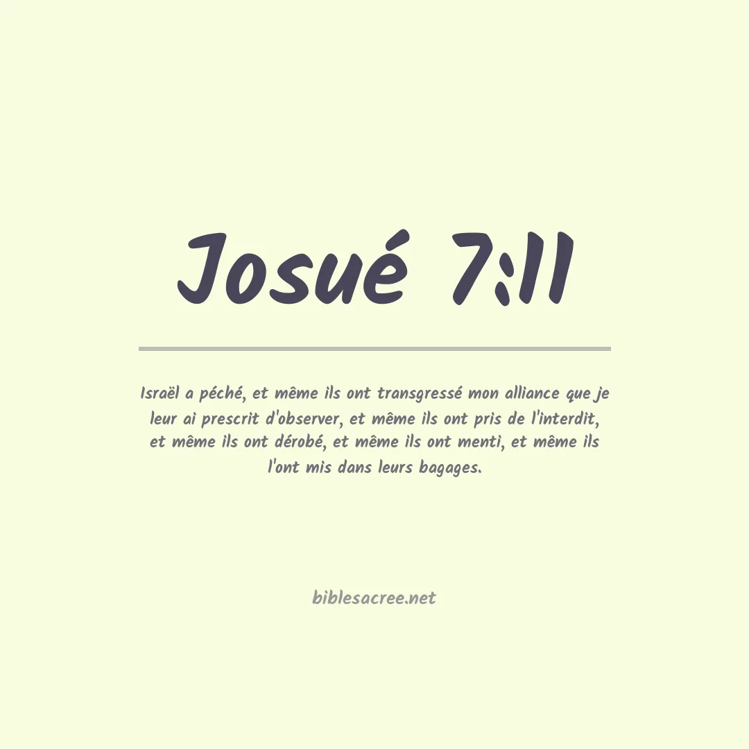 Josué - 7:11