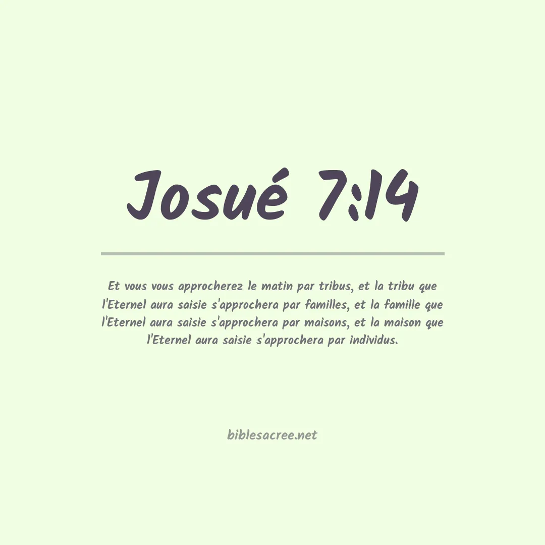 Josué - 7:14