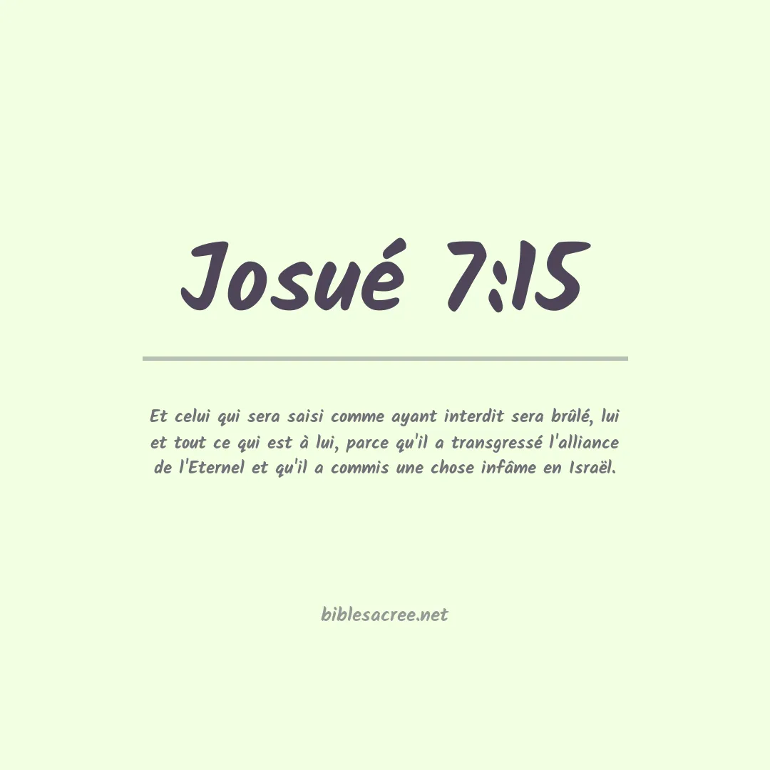Josué - 7:15