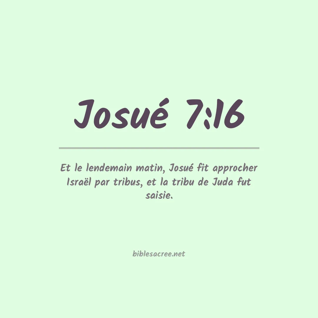 Josué - 7:16