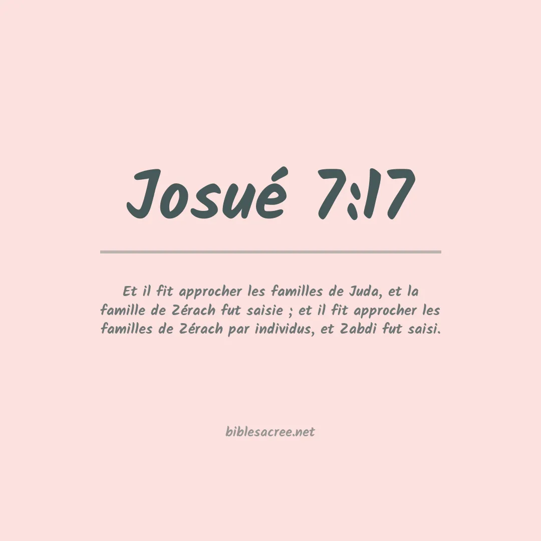 Josué - 7:17