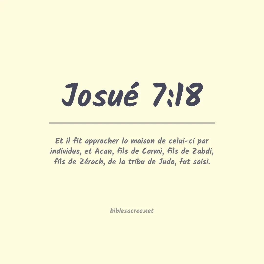 Josué - 7:18