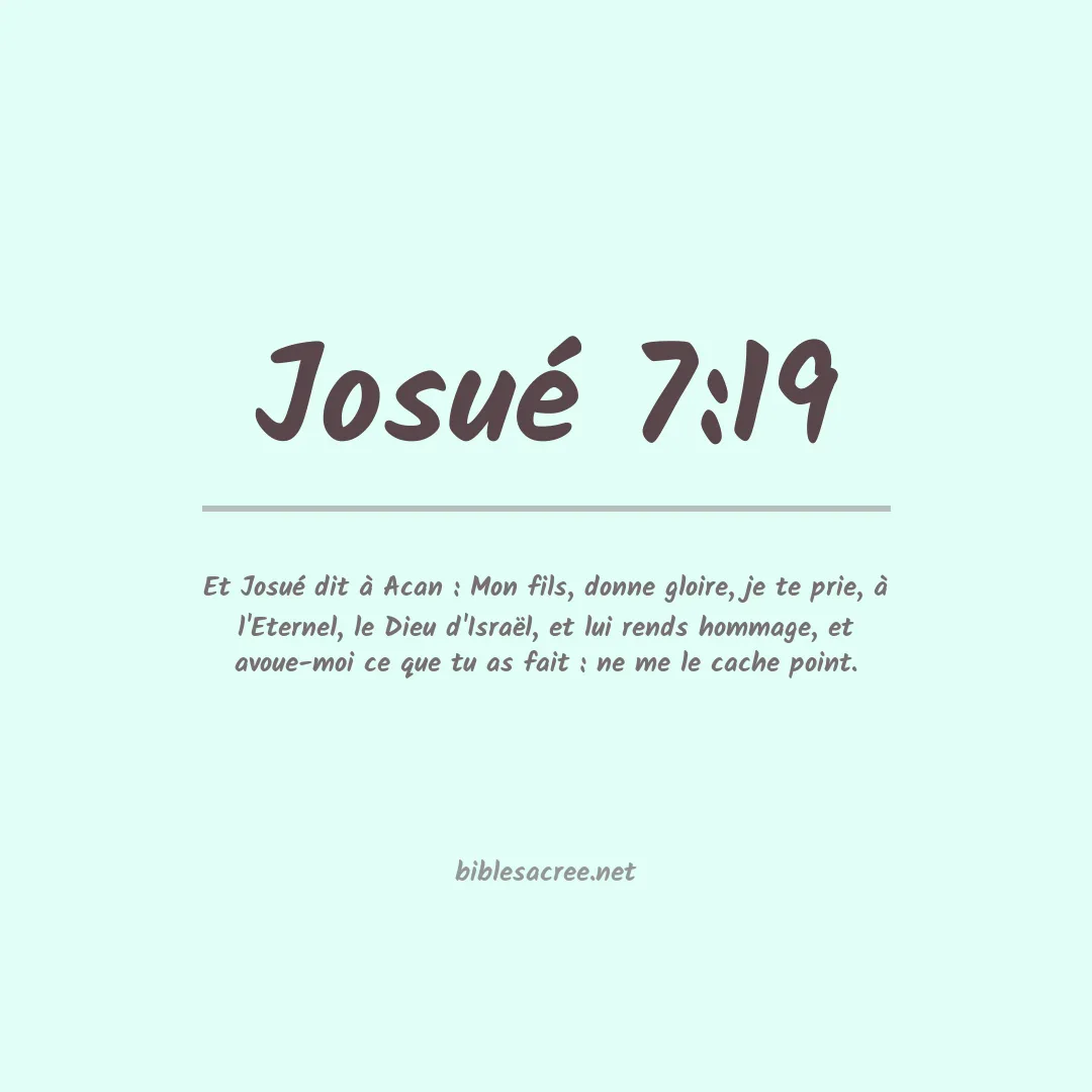 Josué - 7:19