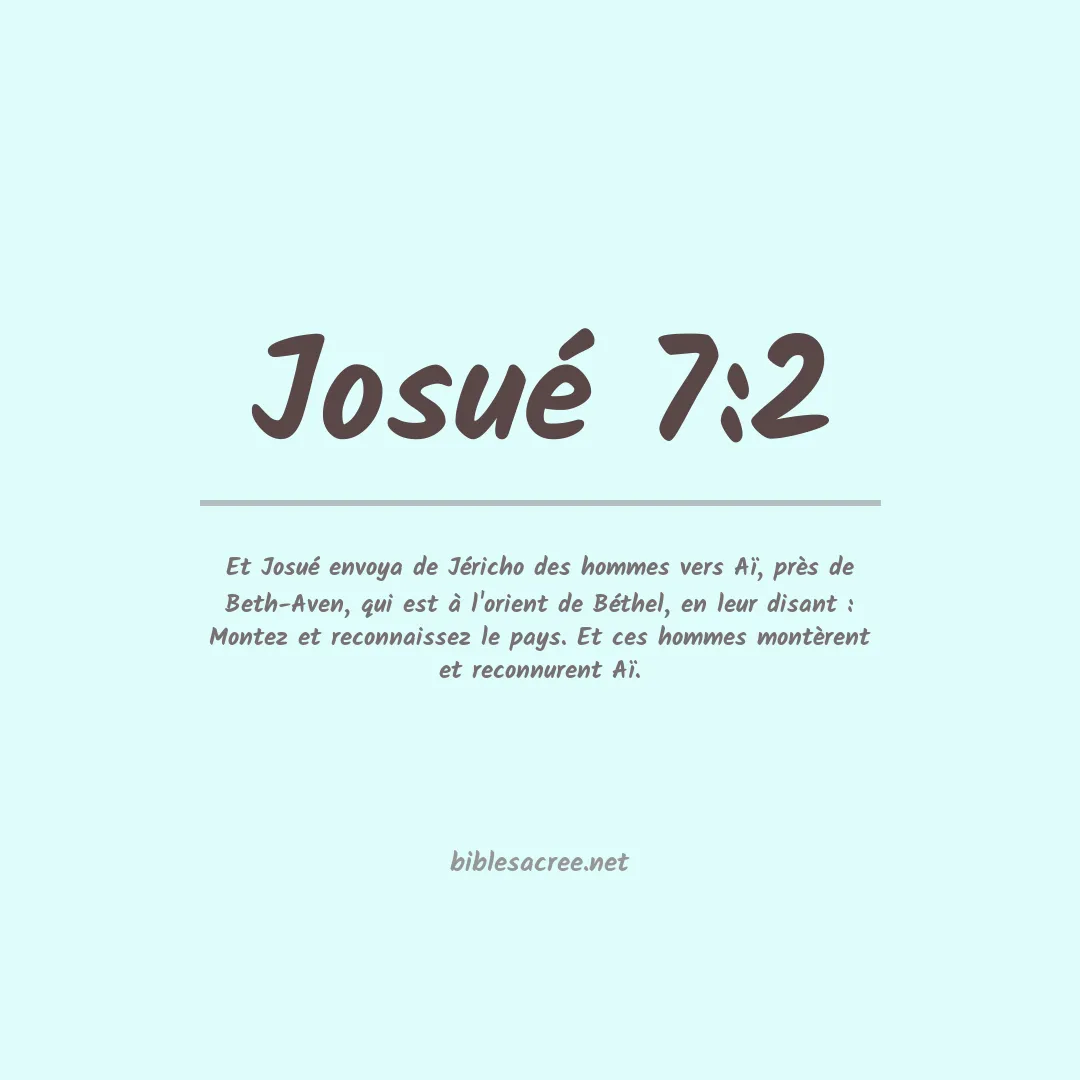 Josué - 7:2
