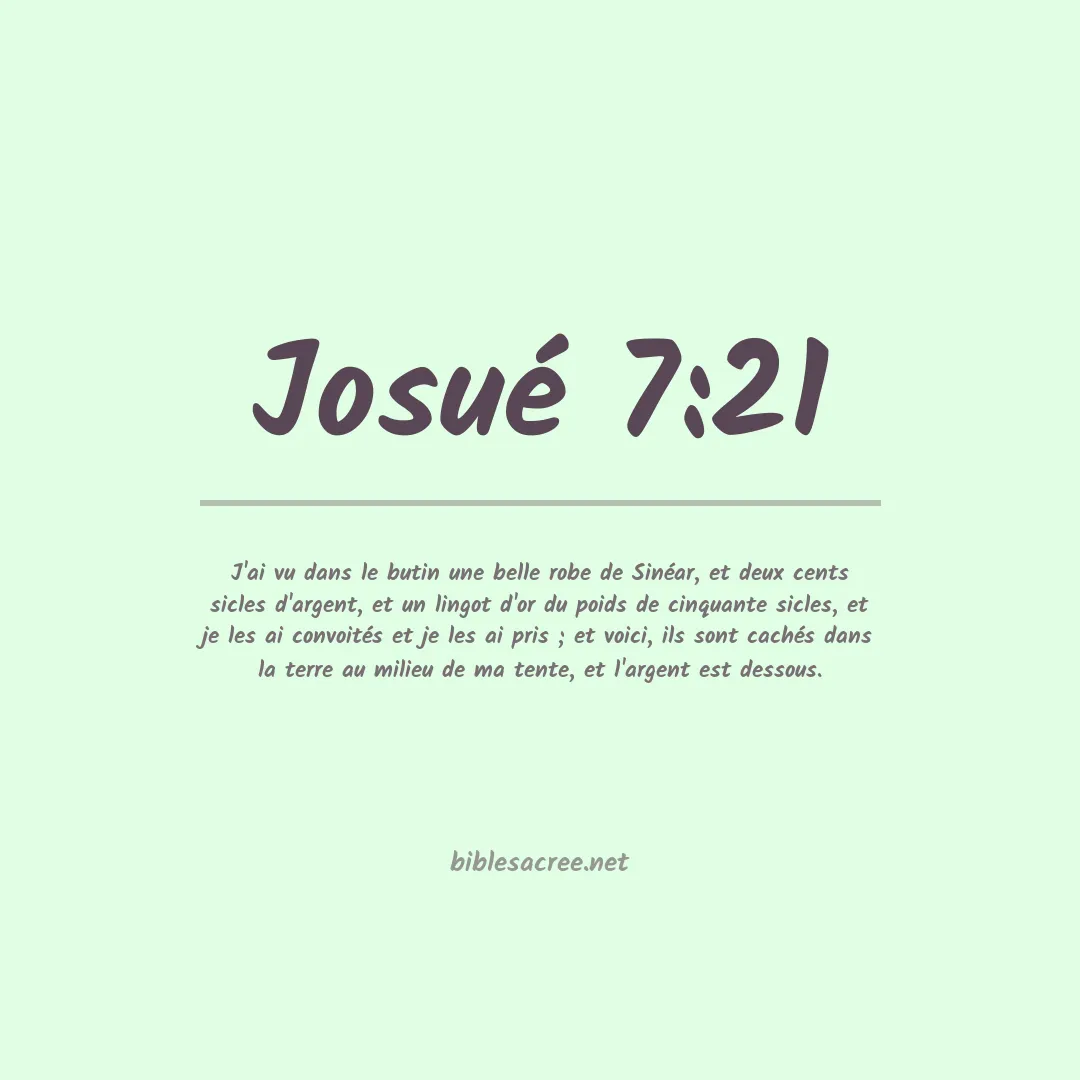 Josué - 7:21