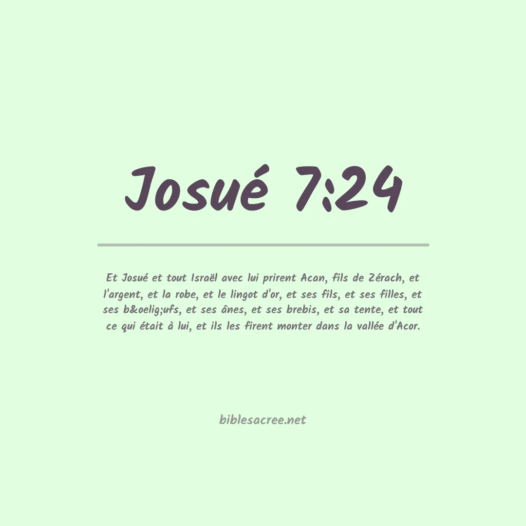 Josué - 7:24
