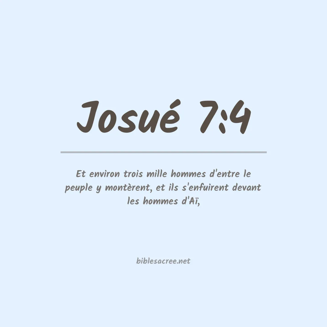 Josué - 7:4
