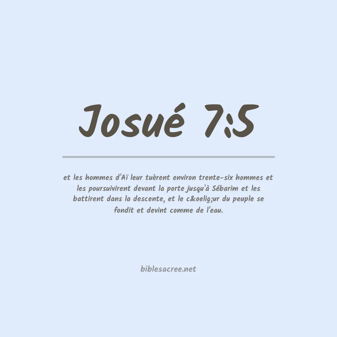 Josué - 7:5