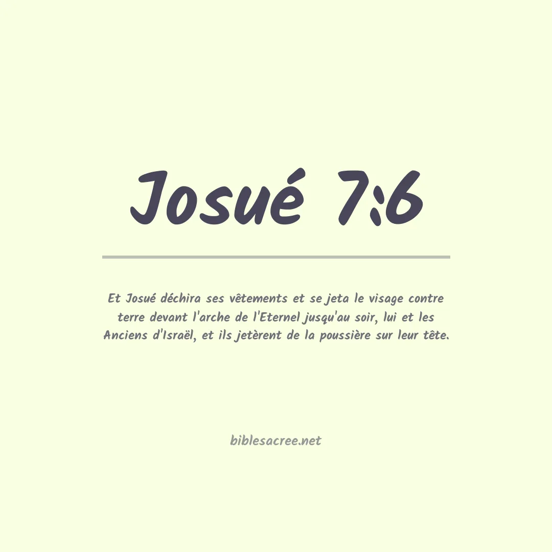 Josué - 7:6