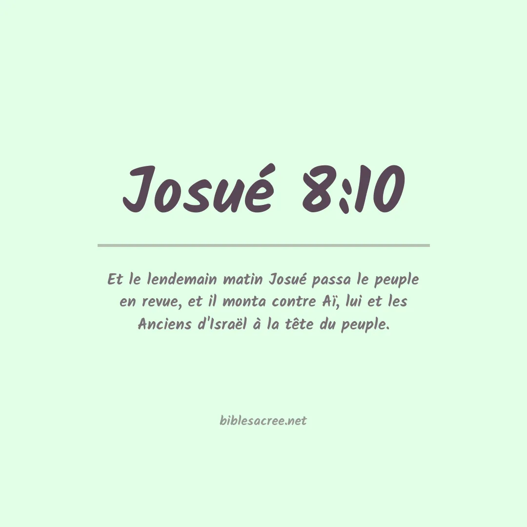 Josué - 8:10