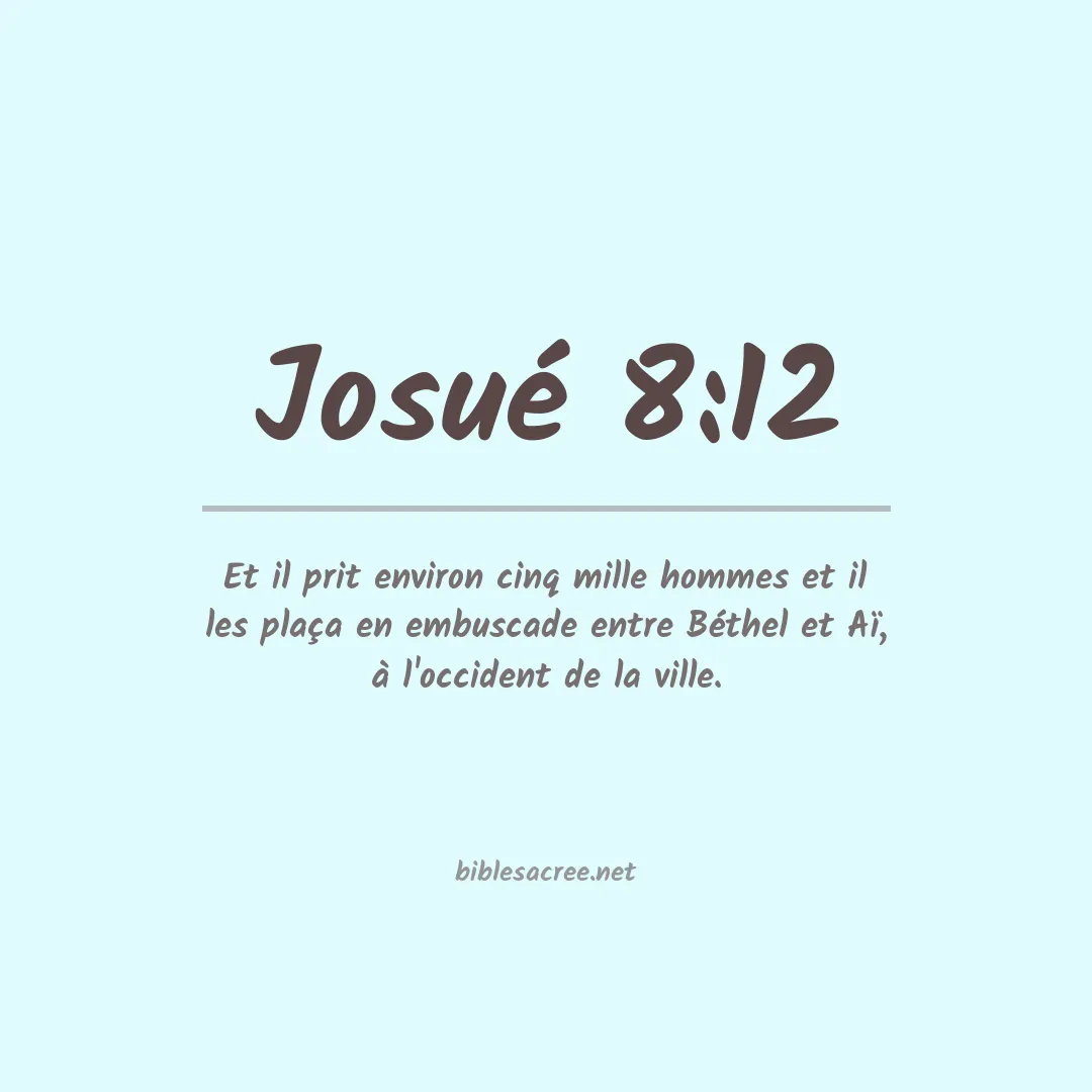 Josué - 8:12