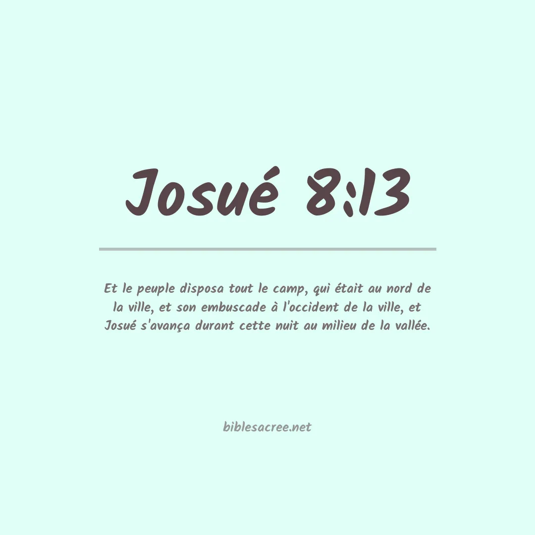 Josué - 8:13