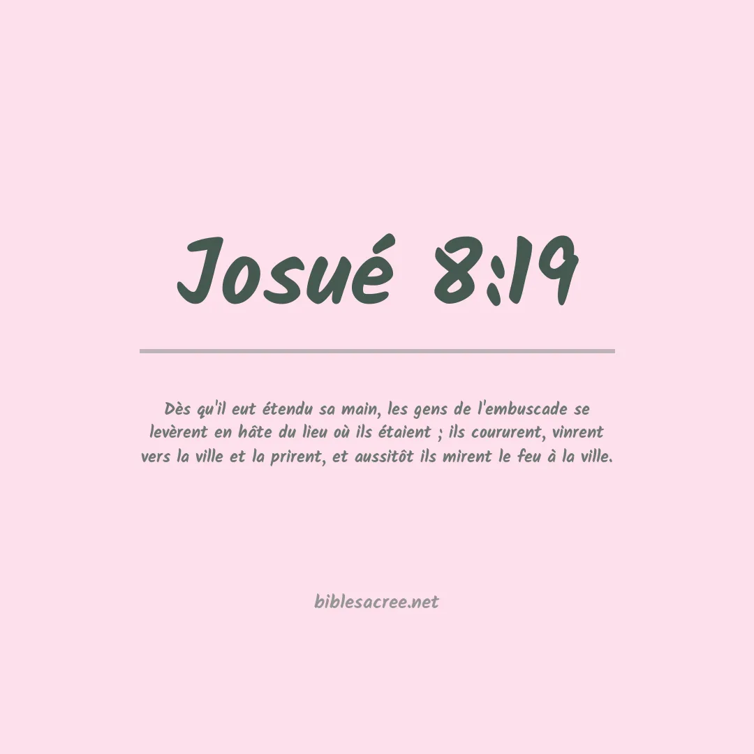 Josué - 8:19