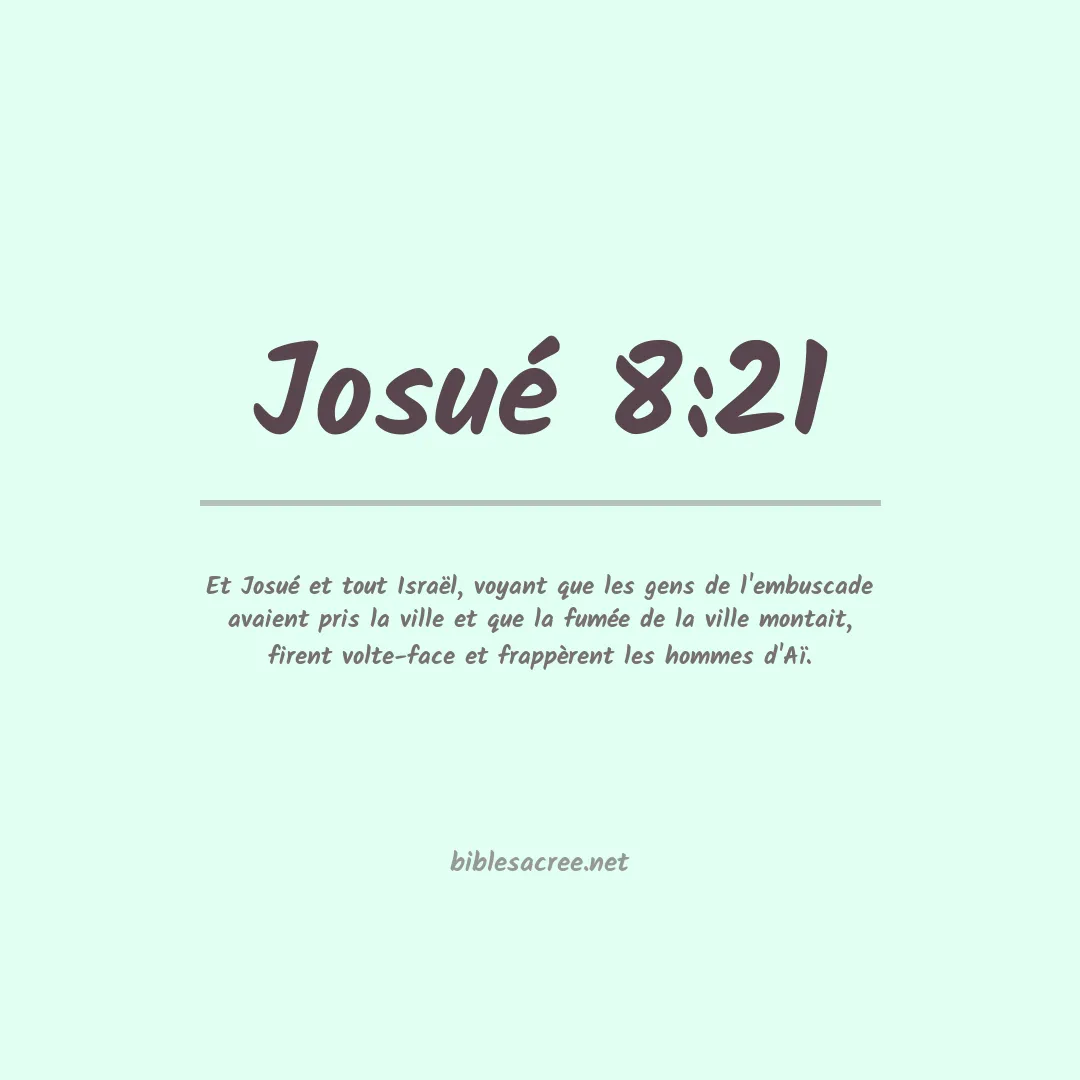 Josué - 8:21