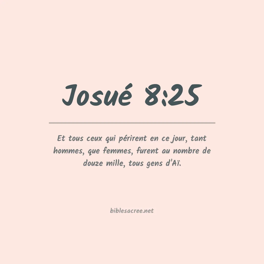 Josué - 8:25
