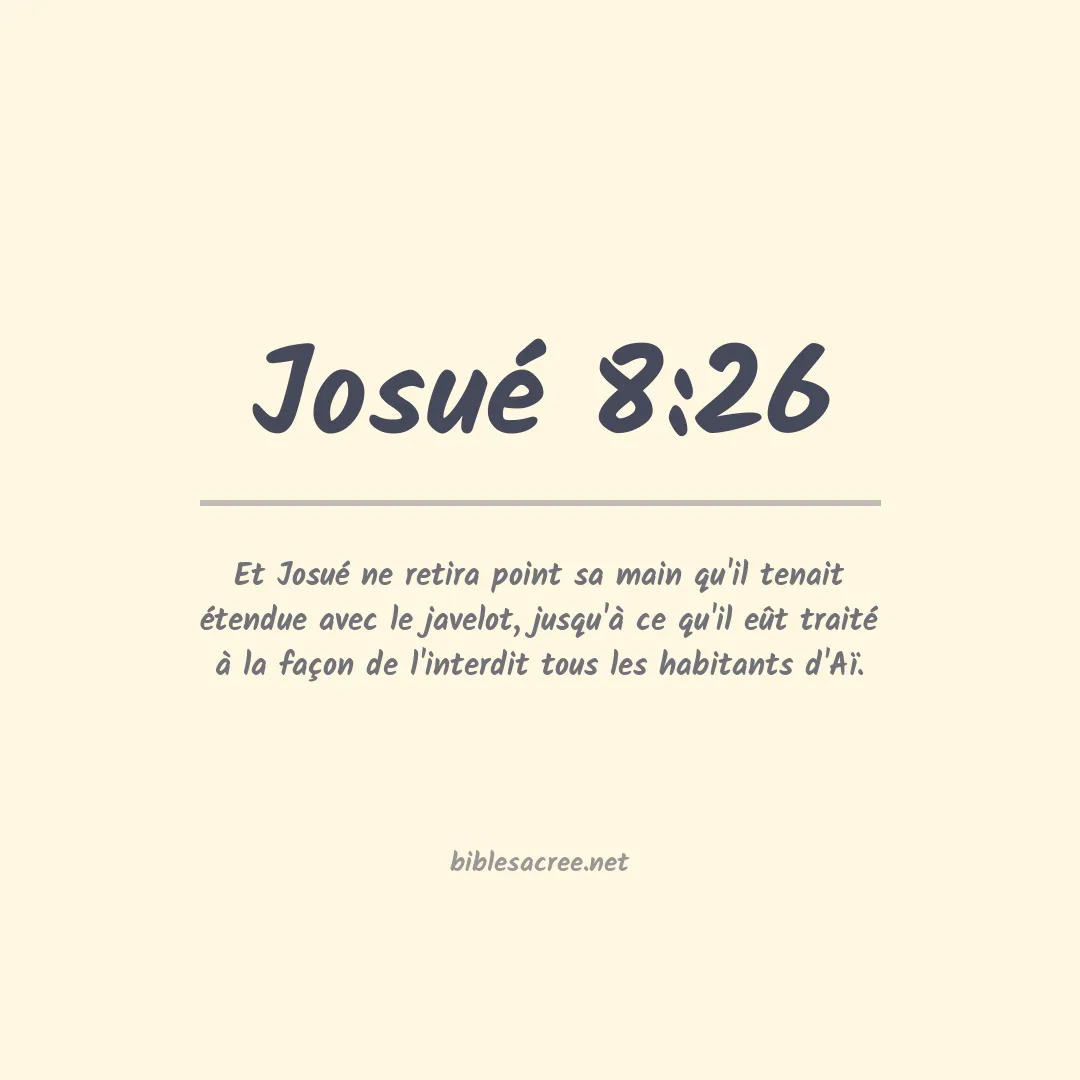Josué - 8:26