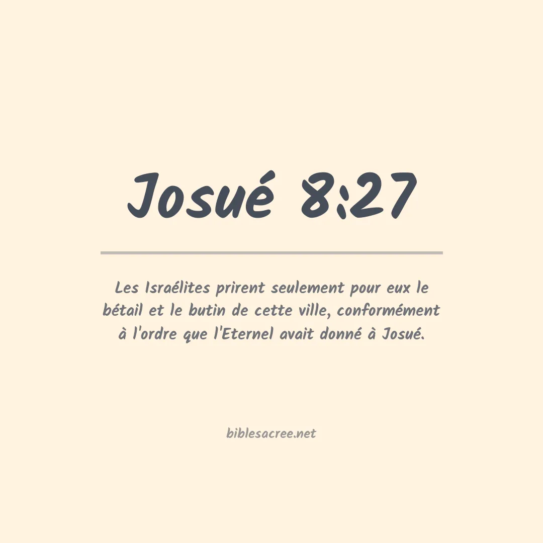 Josué - 8:27