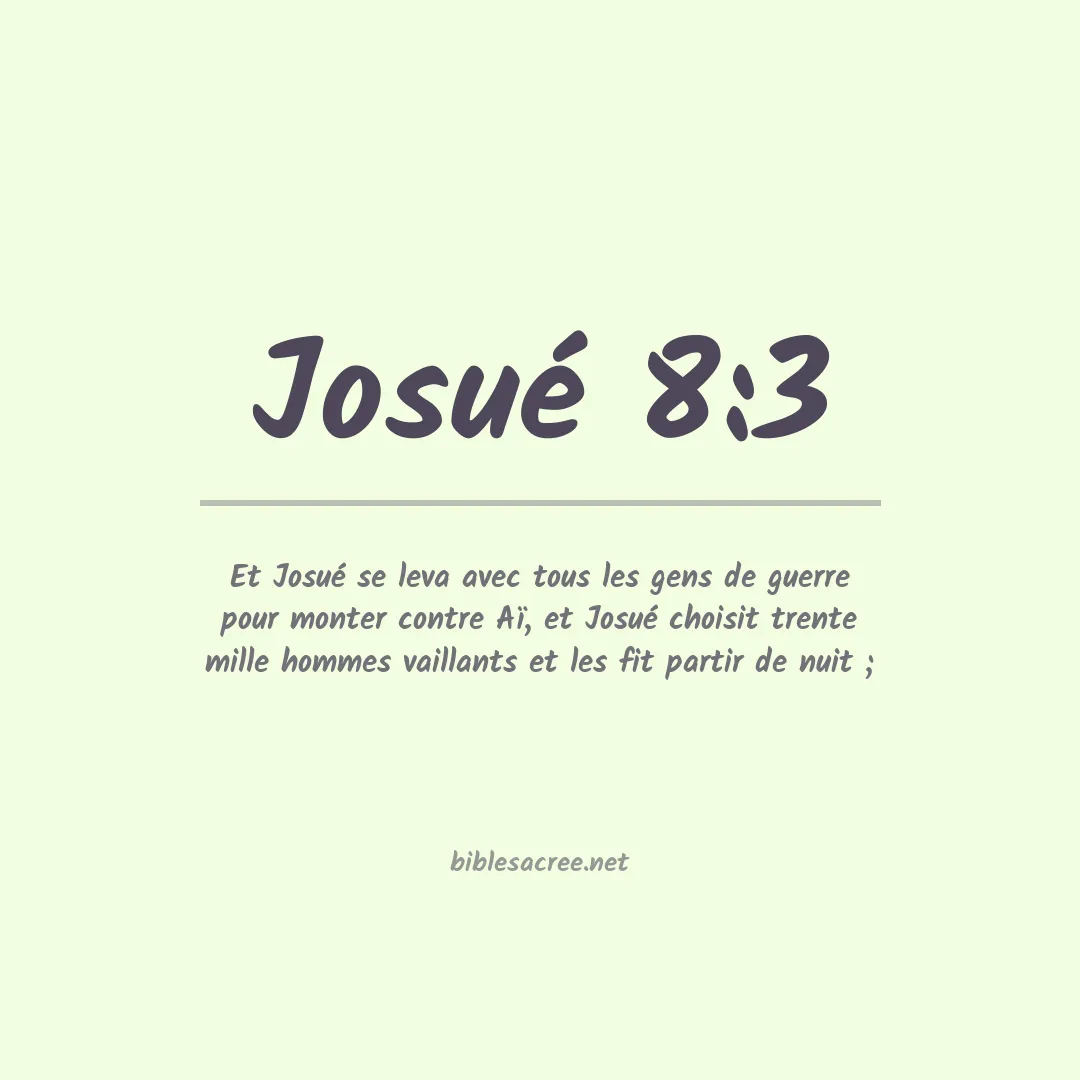 Josué - 8:3