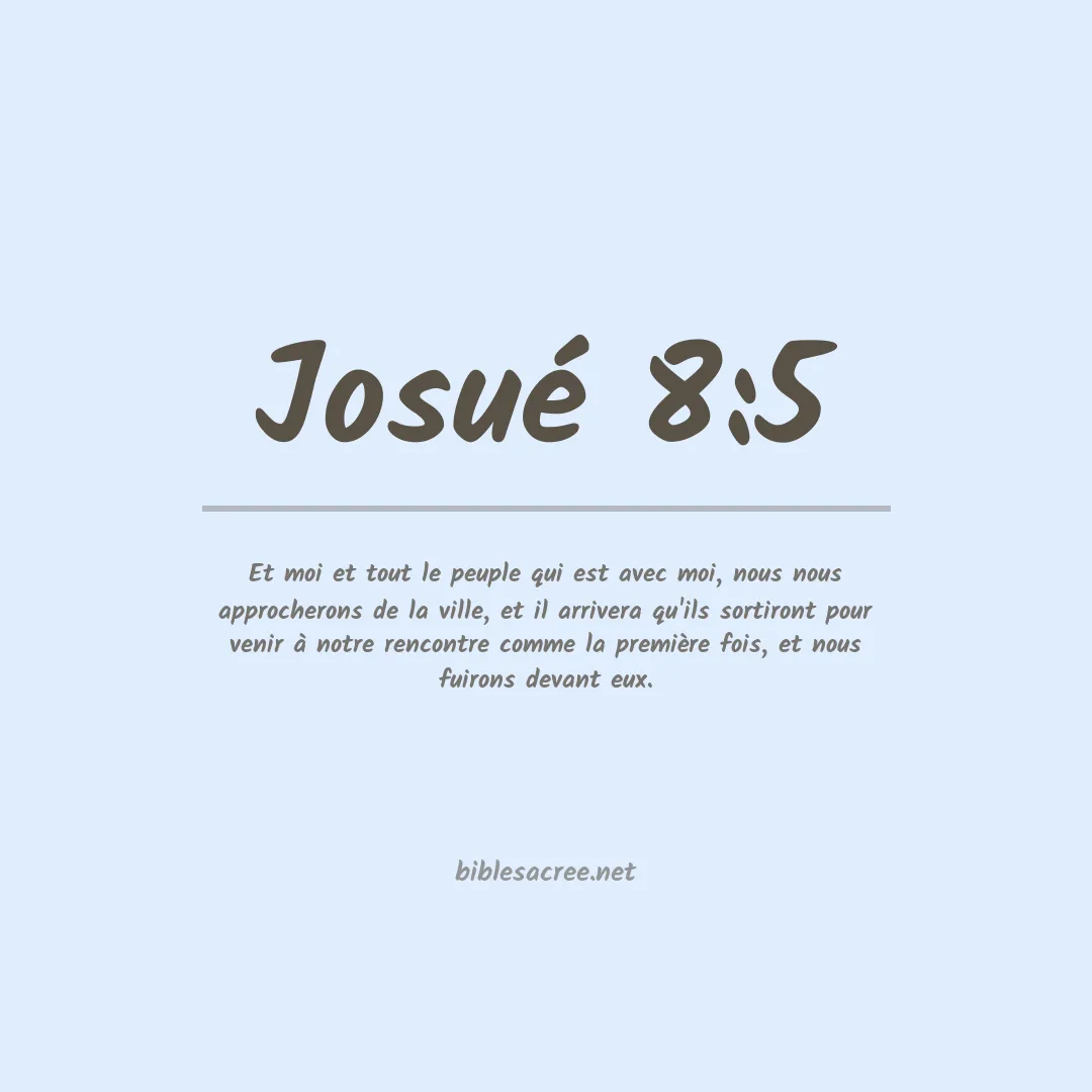 Josué - 8:5