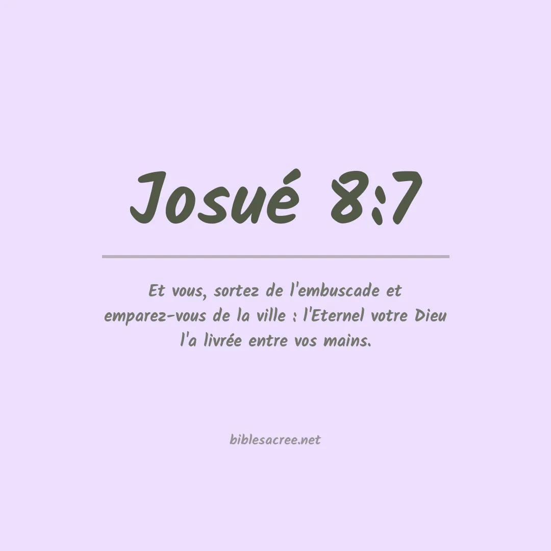 Josué - 8:7