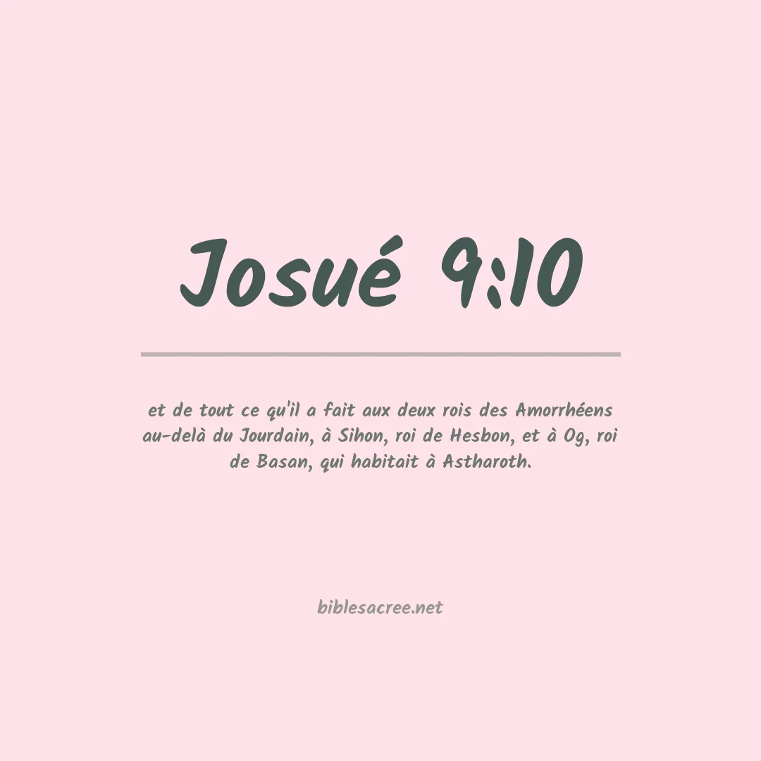 Josué - 9:10