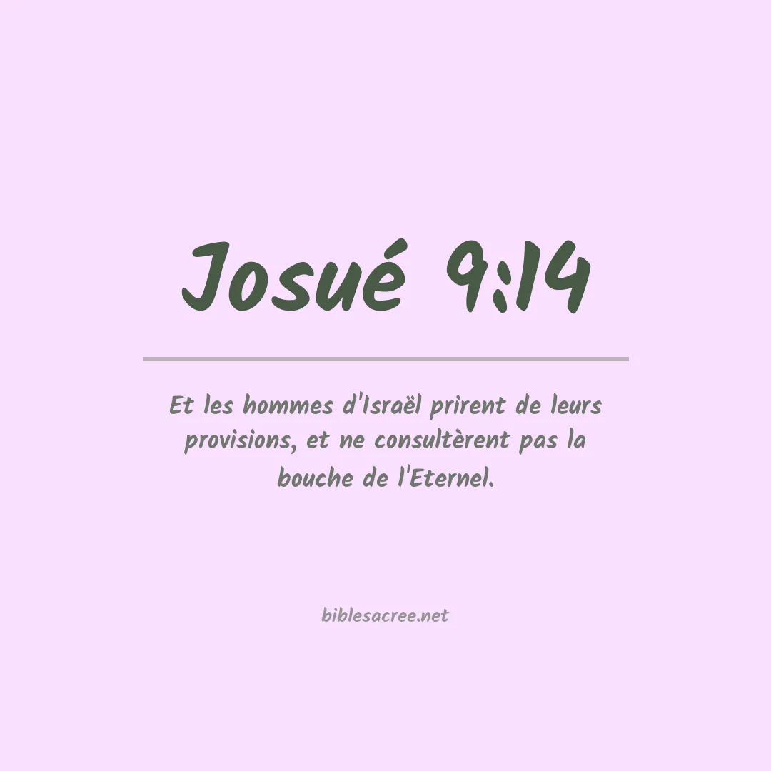 Josué - 9:14