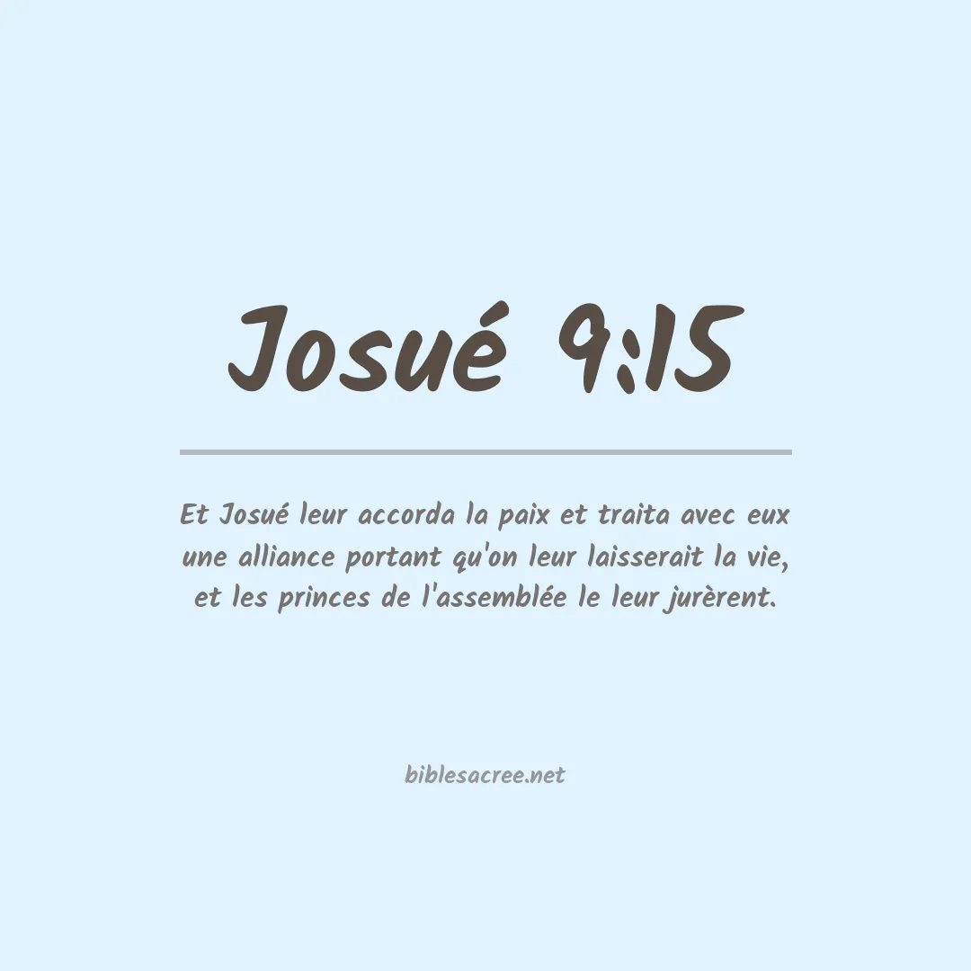 Josué - 9:15