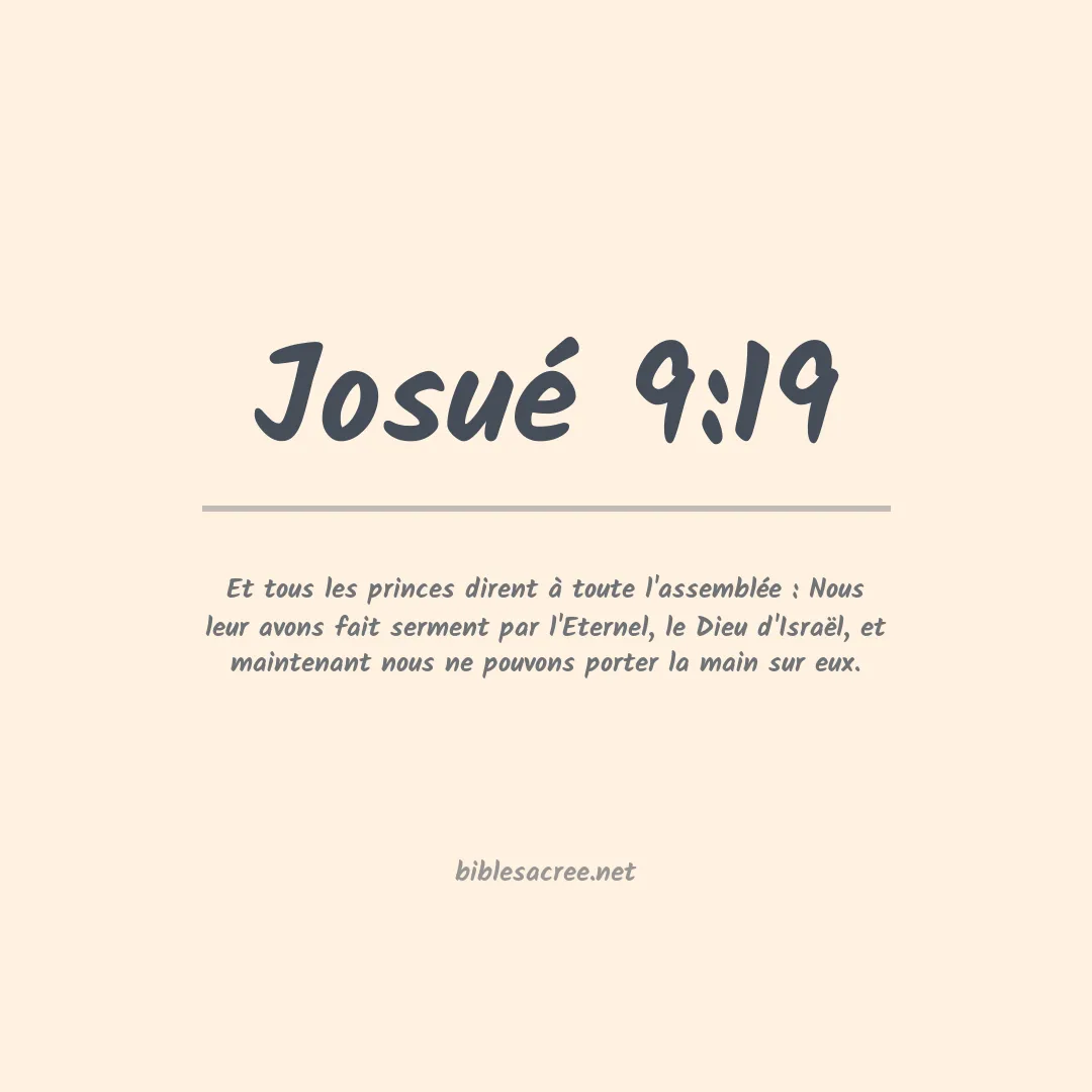 Josué - 9:19