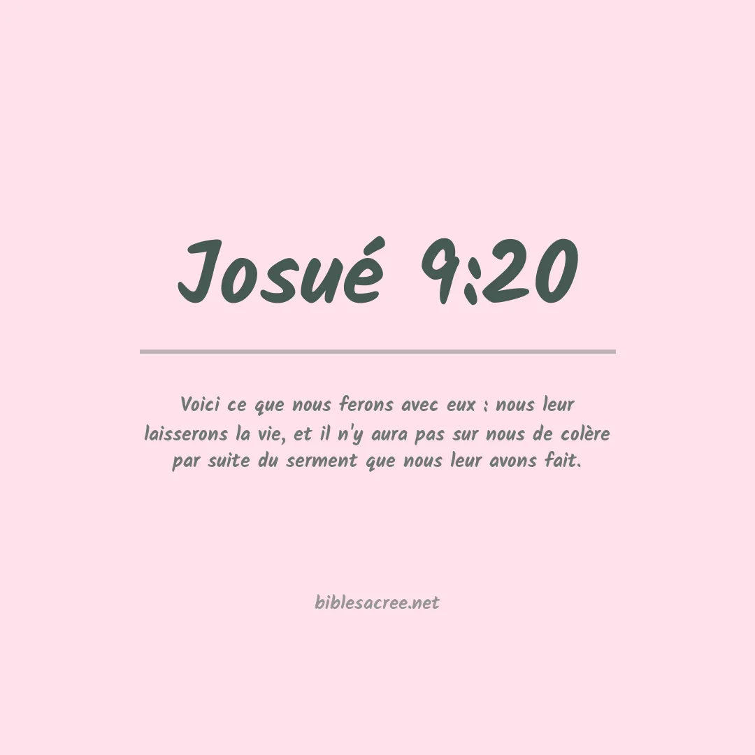 Josué - 9:20