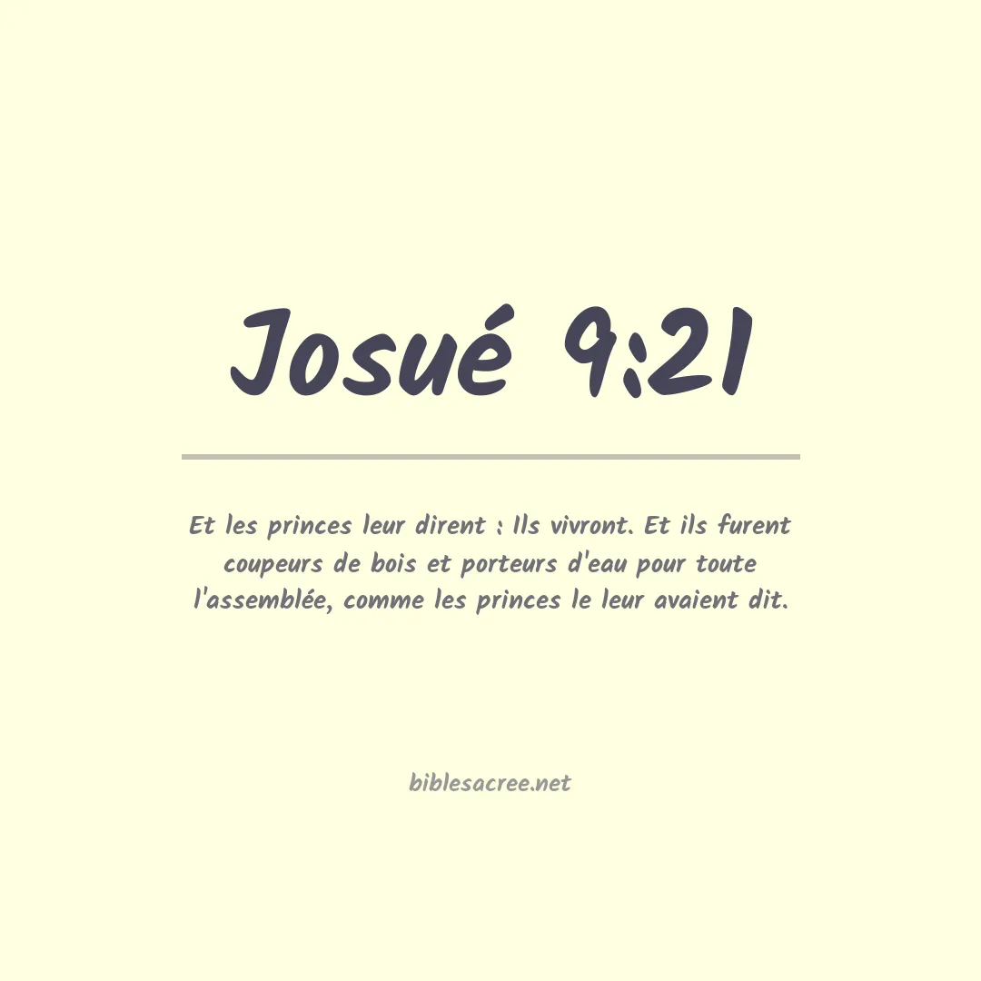 Josué - 9:21