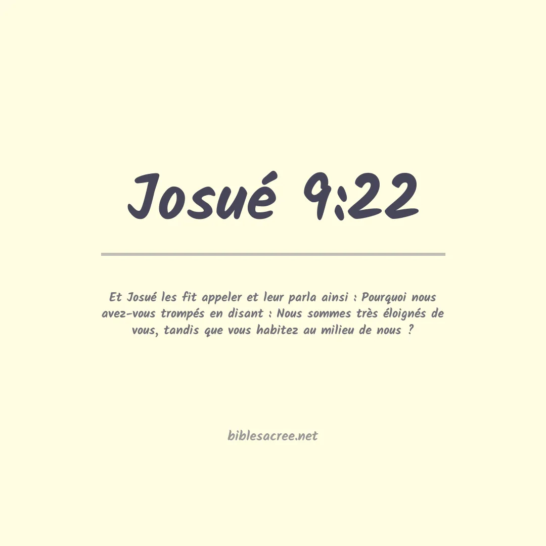 Josué - 9:22