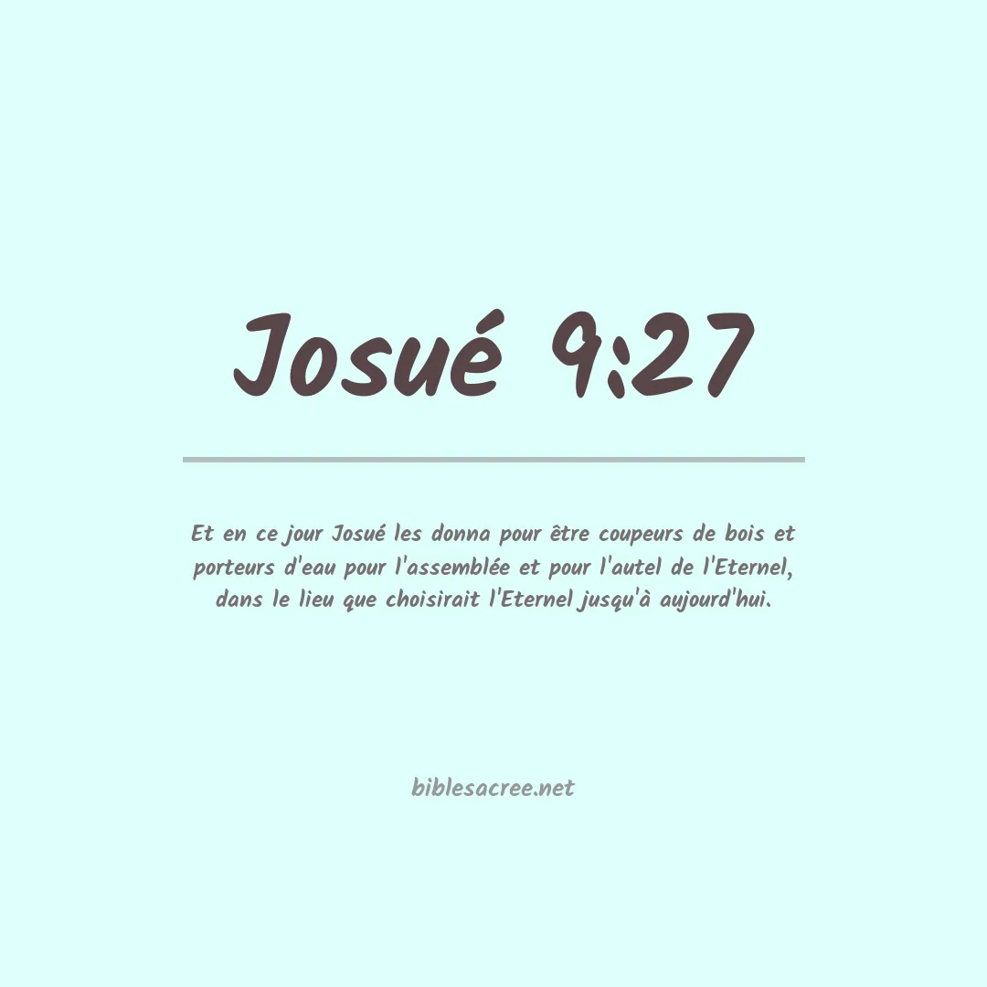 Josué - 9:27