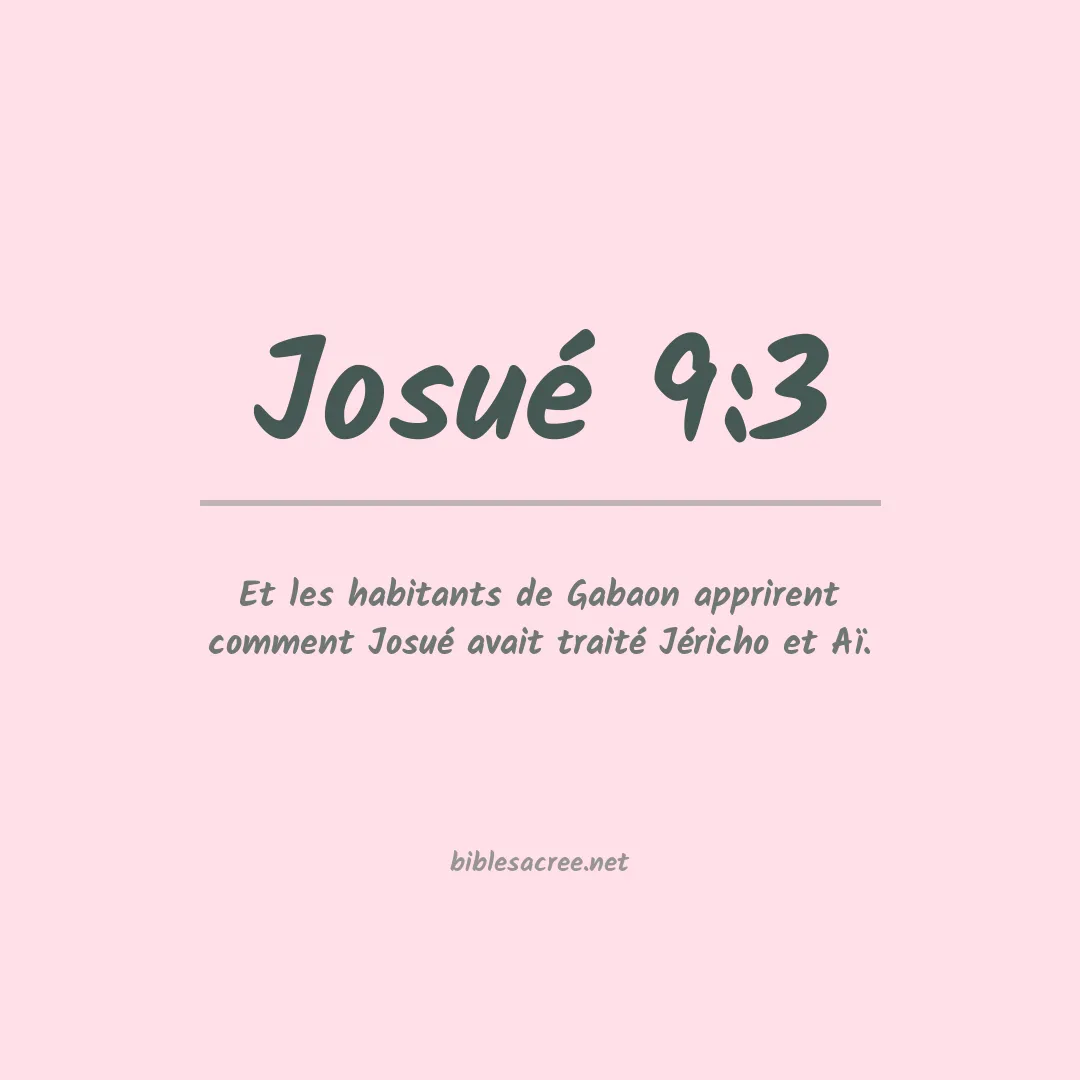 Josué - 9:3