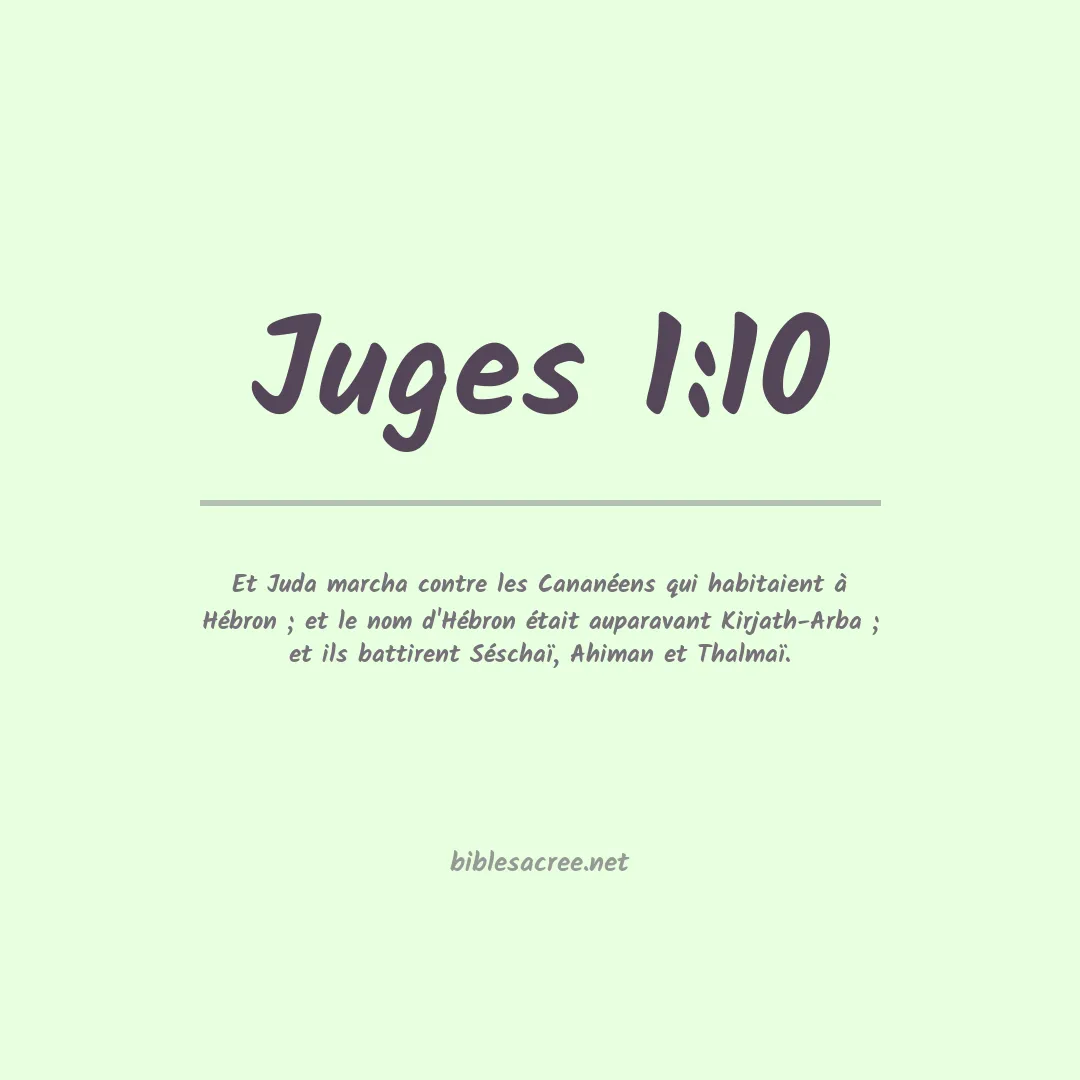 Juges - 1:10