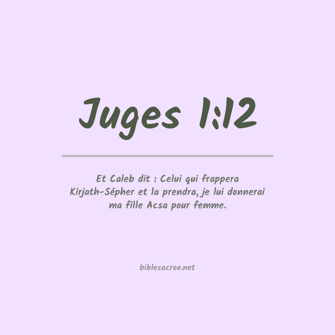 Juges - 1:12