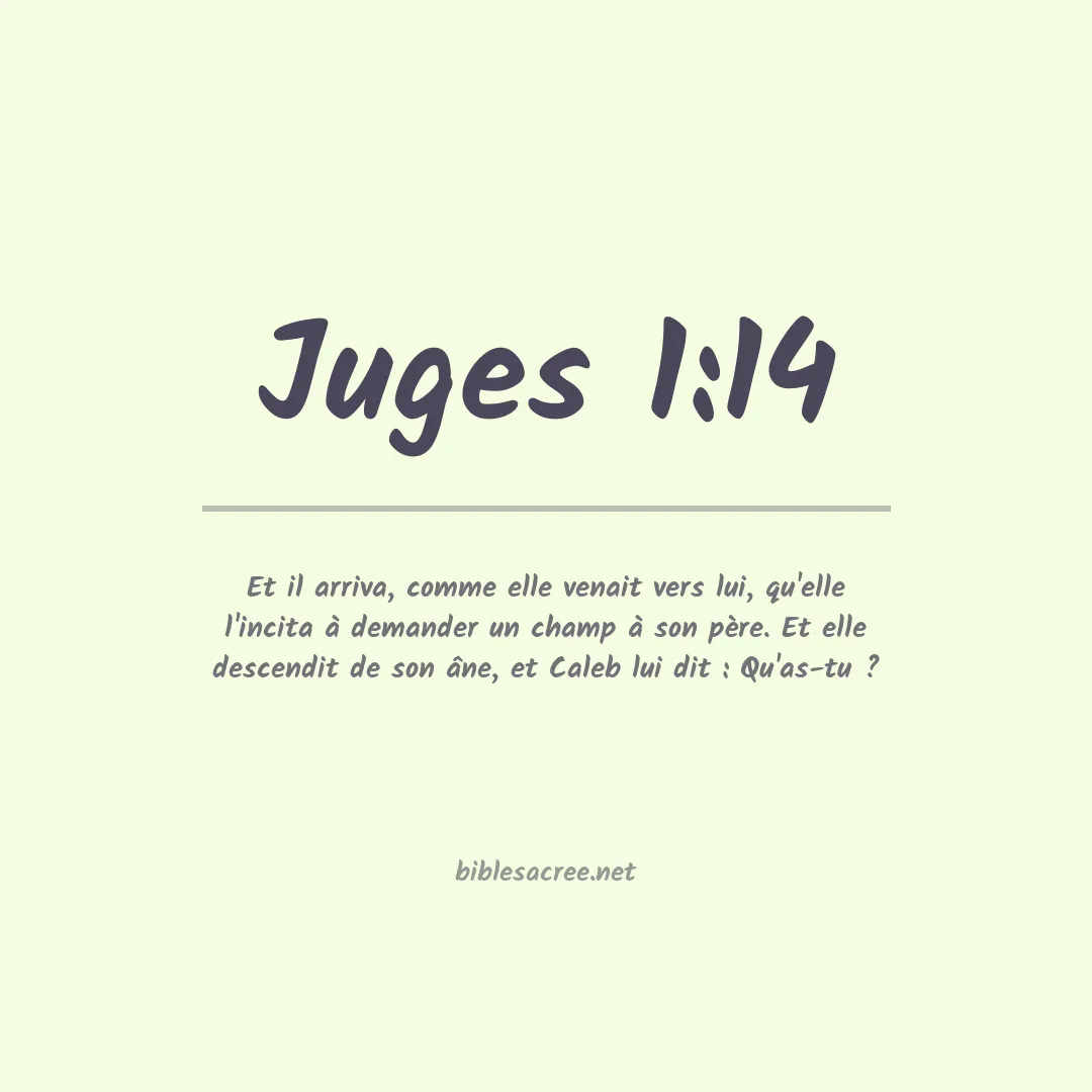 Juges - 1:14