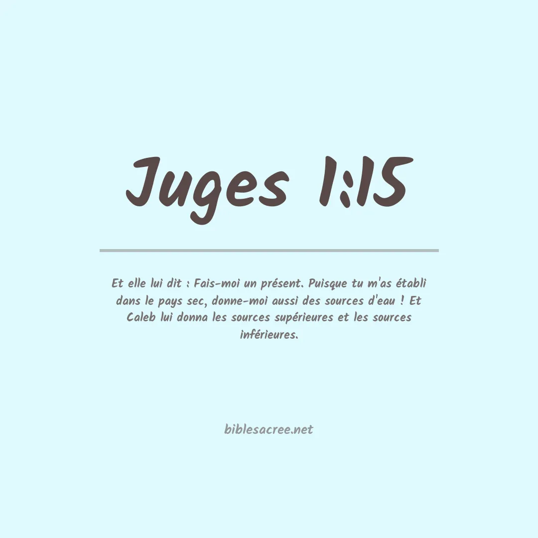 Juges - 1:15