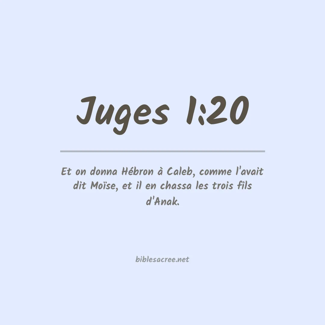 Juges - 1:20