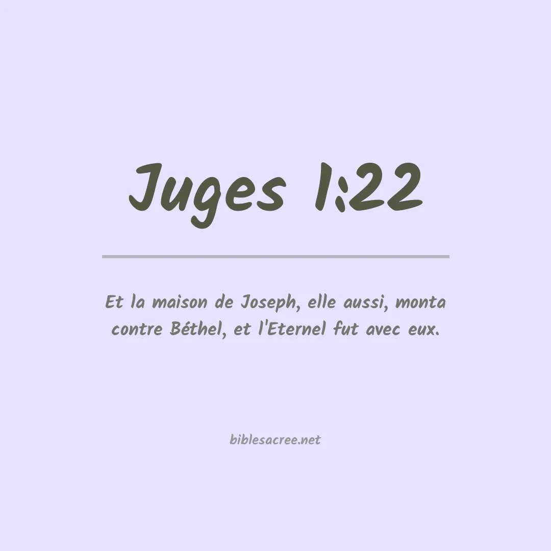 Juges - 1:22