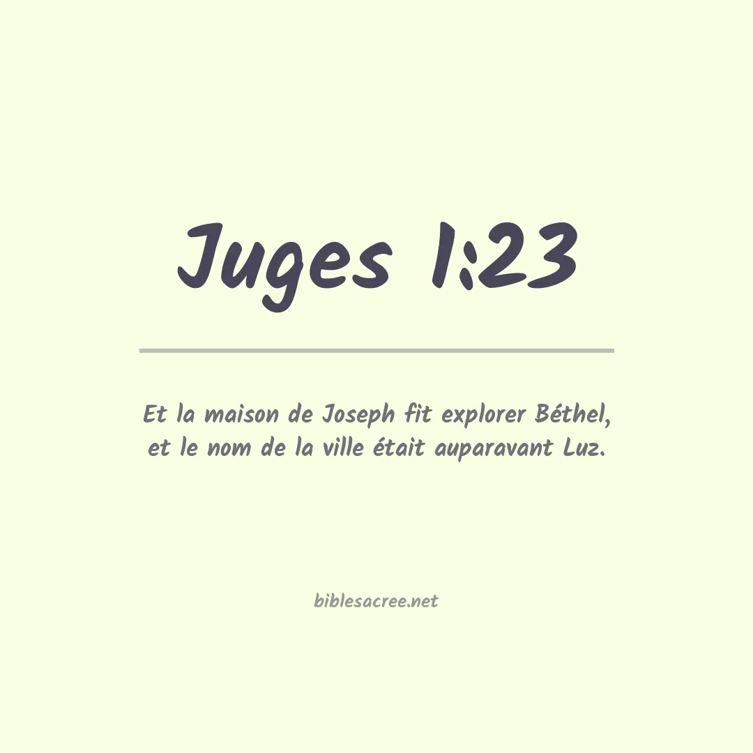 Juges - 1:23